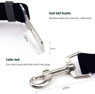 Adjustable Pet Car Seat Belt Lead Clip Safety Lever Traction