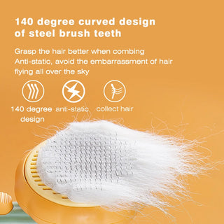 Self Cleaning Slicker Brush for Shedding Dogs & Cats