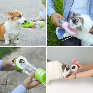 Pet Feeder Bowl Water & Food Bottle